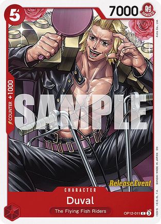 Duval (OP12-011) - Legacy of the Master Release Event Cards