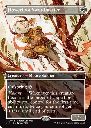 Flowerfoot Swordmaster (SLP-046) - Secret Lair Showdown Foil