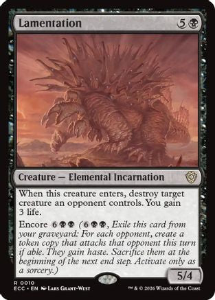 Lamentation (ECC-010) - Commander: Lorwyn Eclipsed
