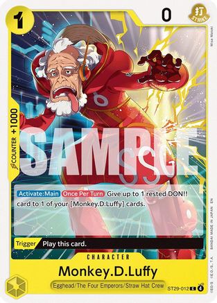 Monkey.D.Luffy (012) (ST29-012) - Starter Deck 29: Egghead