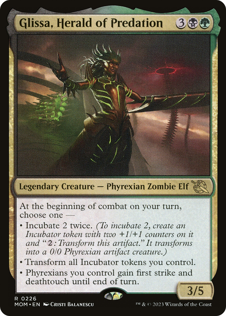 Glissa, Herald of Predation (MOM-226) - March of the Machine