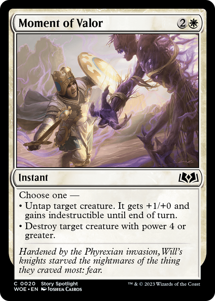 Moment of Valor (WOE-020) - Wilds of Eldraine Foil