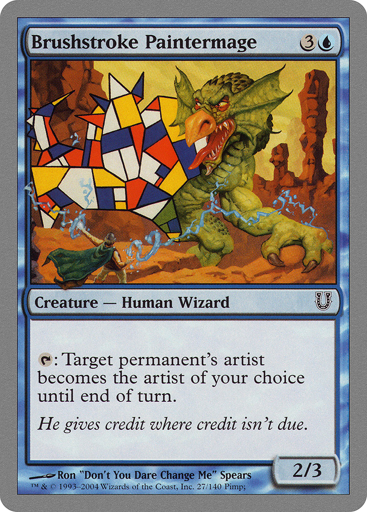 Brushstroke Paintermage (UNH-027) - Unhinged