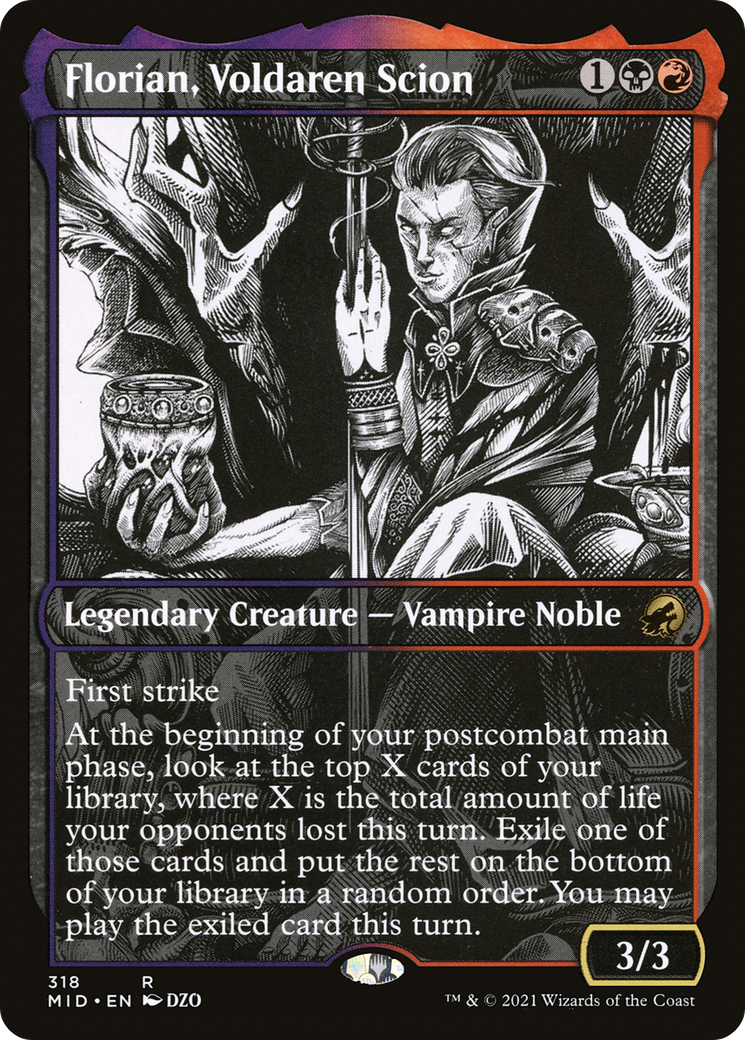 Florian, Voldaren Scion (MID-318) - Innistrad: Midnight Hunt: (Showcase)