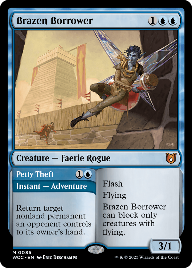 Brazen Borrower // Petty Theft (WOC-085) - Wilds of Eldraine Commander