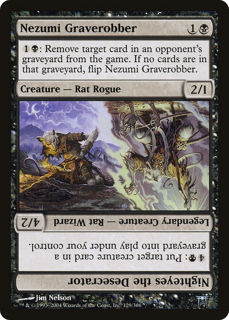 Nezumi Graverobber // Nighteyes the Desecrator (CHK-129) - Champions of Kamigawa