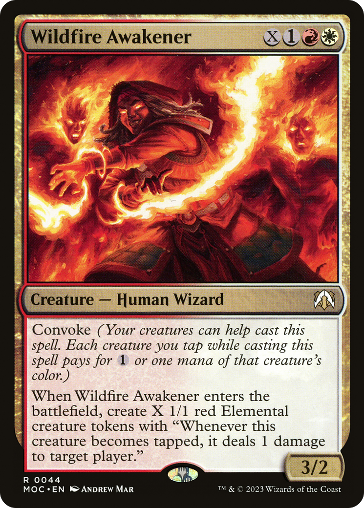 Wildfire Awakener (MOC-044) - March of the Machine Commander