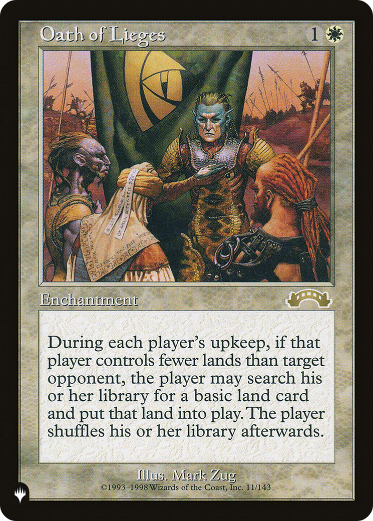 Oath of Lieges (LIST-EXO-11) - The List