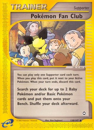 Pokemon Fan Club 130/147 - Aquapolis
