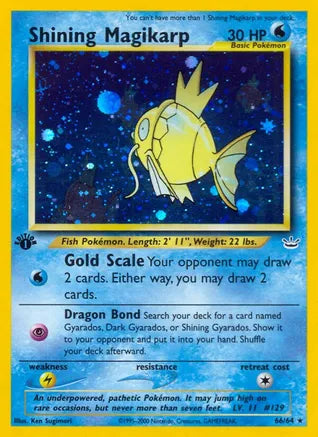 Pokemon: Shining Magikarp Unlimited Neo Revelation 66/64 - Near Mint