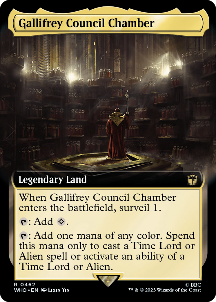 Gallifrey Council Chamber (WHO-462) - Doctor Who: (Extended Art) Foil