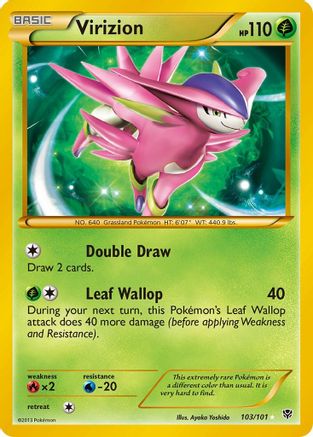Virizion (Secret) 103/101 - Plasma Blast Holofoil