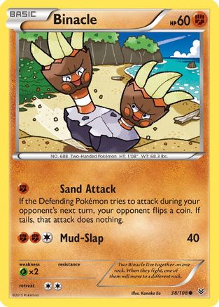 Binacle 038/108 - XY Roaring Skies Reverse Holofoil