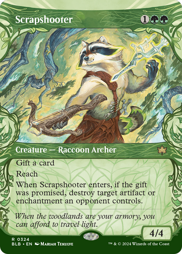 Scrapshooter (BLB-324) - Bloomburrow: (Showcase) (Borderless) Foil