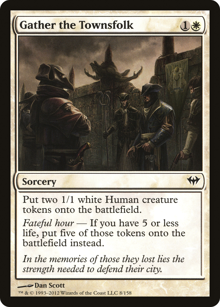 Gather the Townsfolk (DKA-008) - Dark Ascension Foil