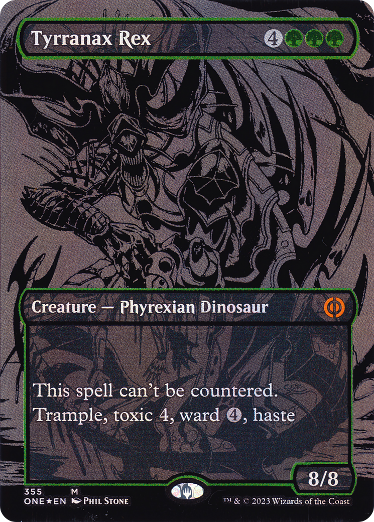 Tyrranax Rex (ONE-355) - Phyrexia: All Will Be One (Borderless) Foil