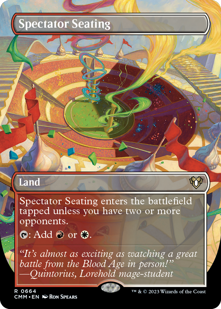 Spectator Seating (CMM-664) - Commander Masters (Borderless) Foil