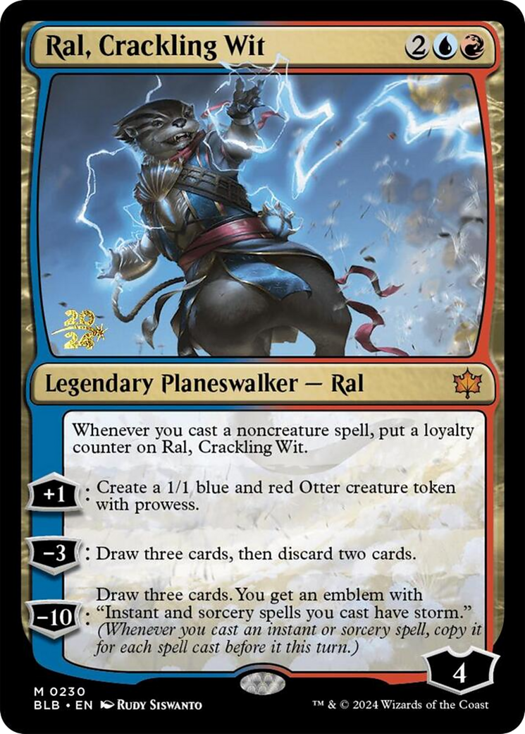 Ral, Crackling Wit (PRE-230) - Bloomburrow Promos Foil