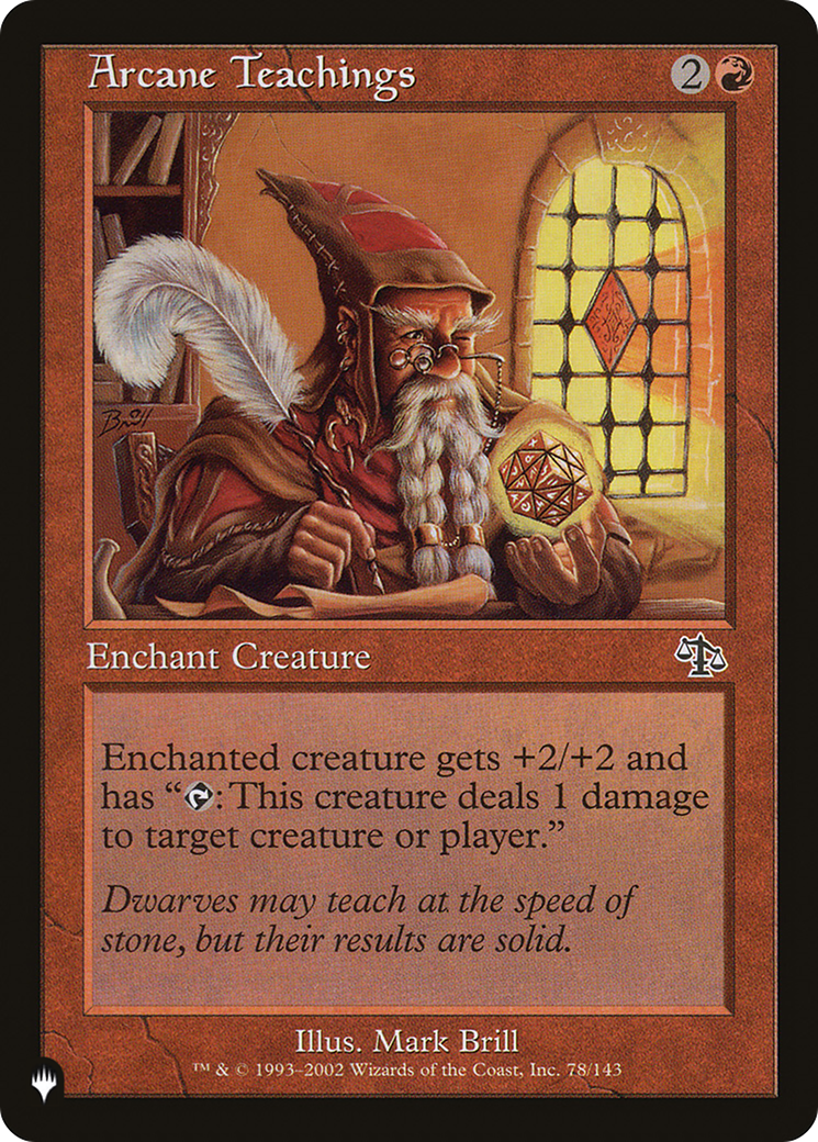 Arcane Teachings (LIST-JUD-78) - The List