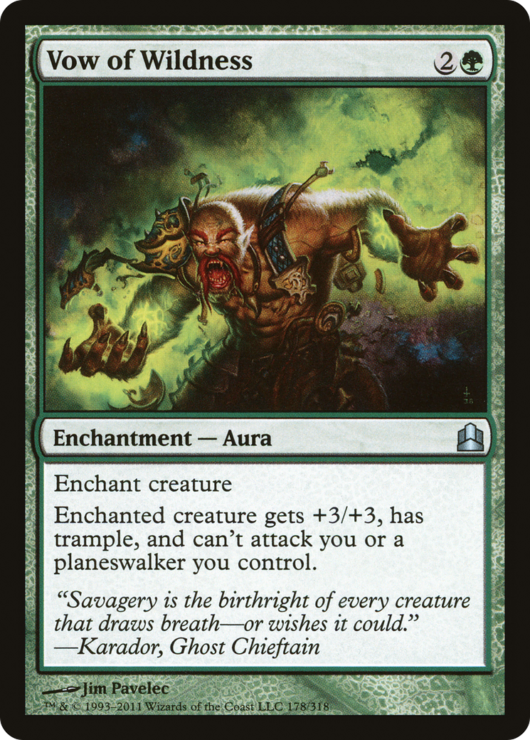 Vow of Wildness (CMD-178) - Commander 2011
