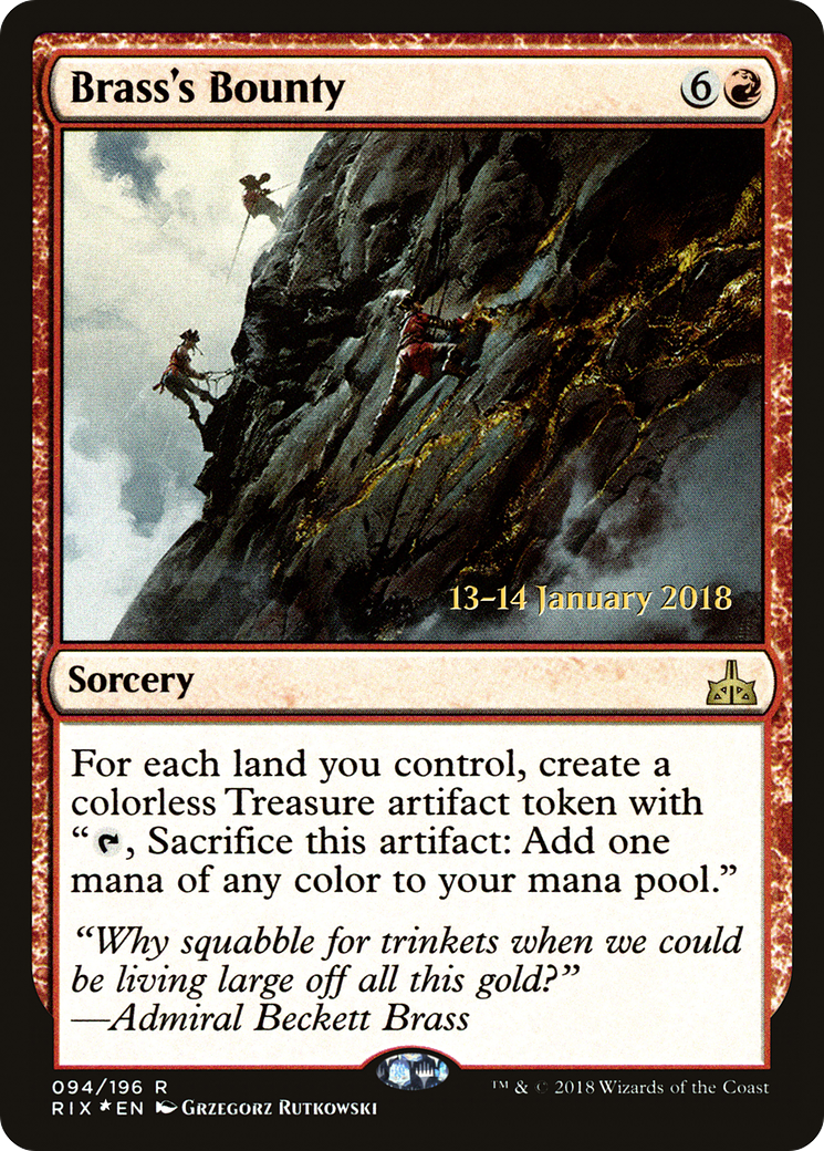 Brass's Bounty (PRE-94S) - Rivals of Ixalan Promos Foil
