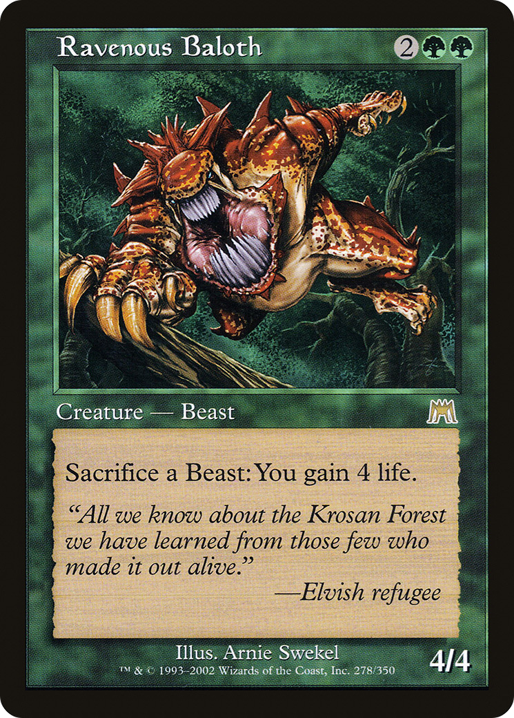 Ravenous Baloth (ONS-278) - Onslaught Foil