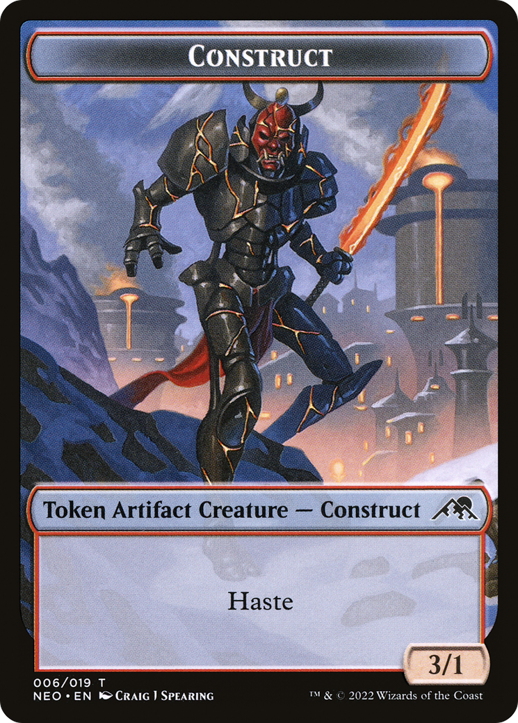 Construct (NEO-006) - Kamigawa: Neon Dynasty Tokens Foil