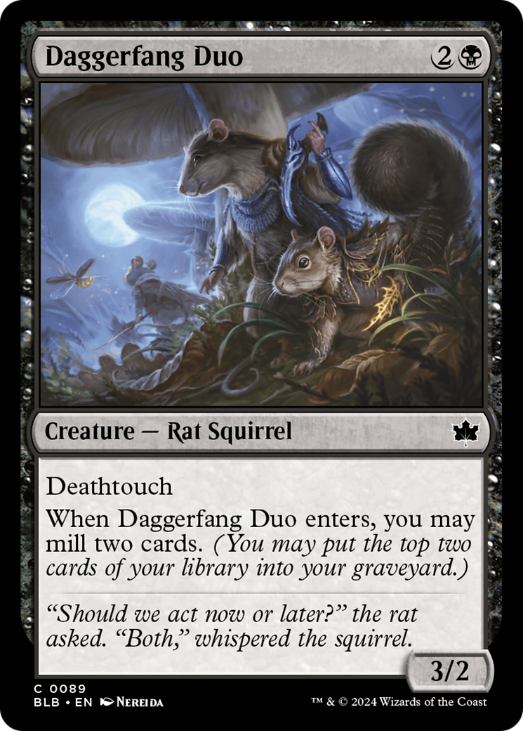 Daggerfang Duo (BLB-089) - Bloomburrow Foil