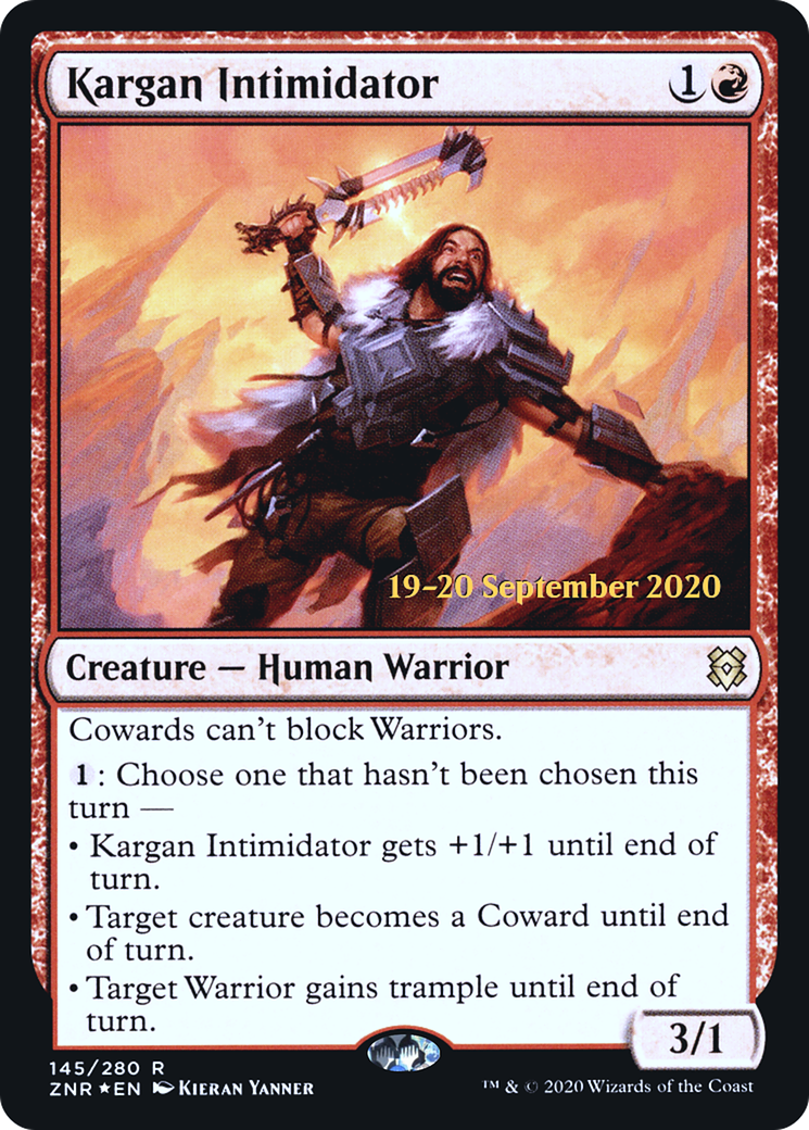 Kargan Intimidator (PRE-145S) - Zendikar Rising Promos Foil