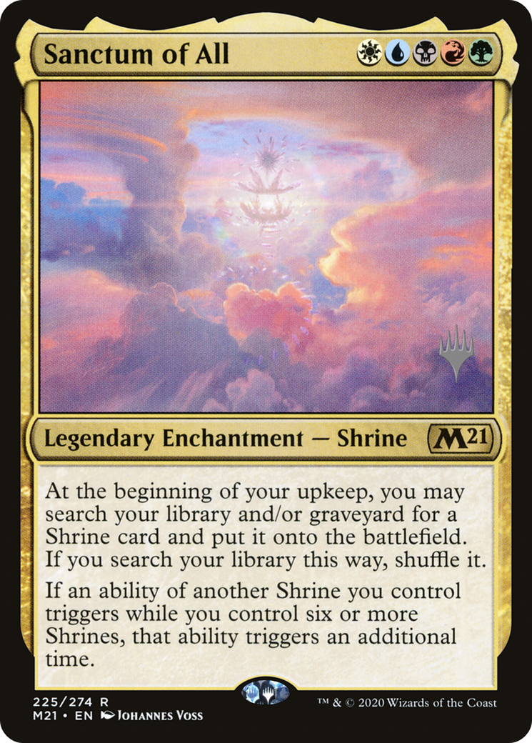 Sanctum of All (PPM21-225P) - Core Set 2021 Promos Foil