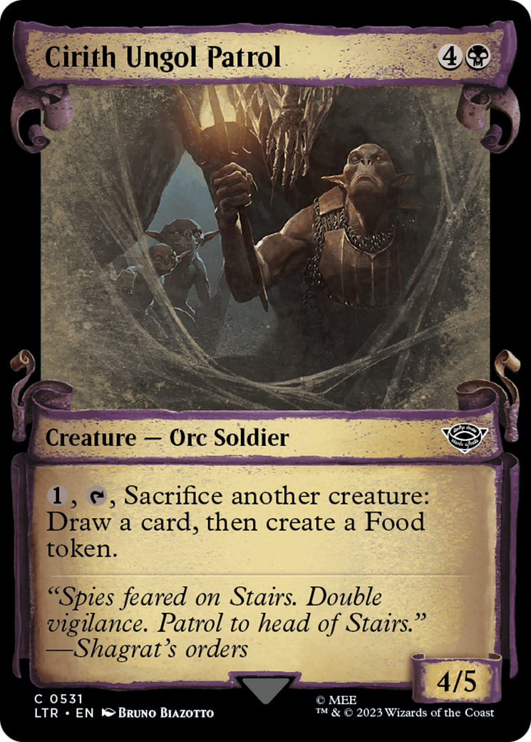 Cirith Ungol Patrol (LTR-531) - The Lord of the Rings: Tales of Middle-earth: (Showcase) Foil