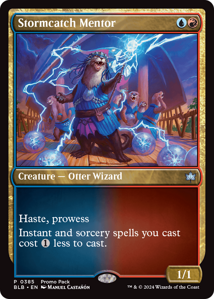 Stormcatch Mentor (PPBLB-385) - Bloomburrow Foil
