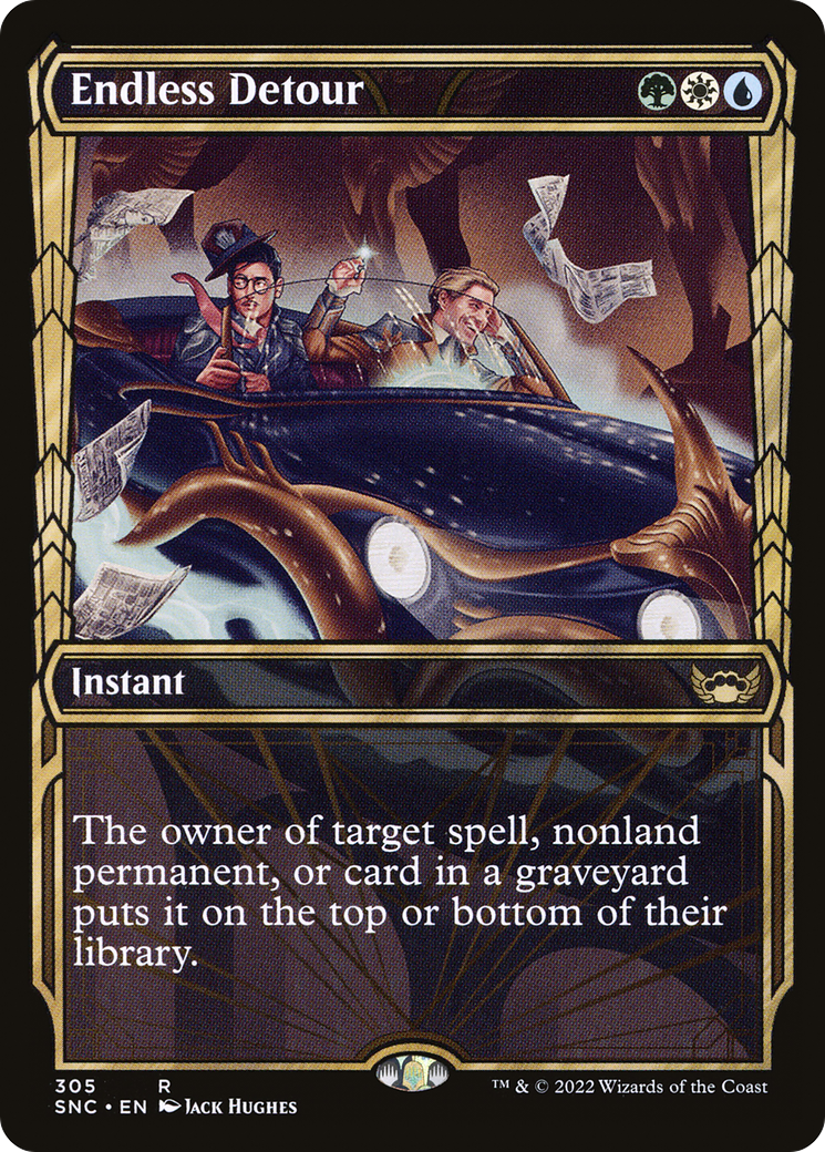 Endless Detour (SNC-305) - Streets of New Capenna: (Showcase) Foil