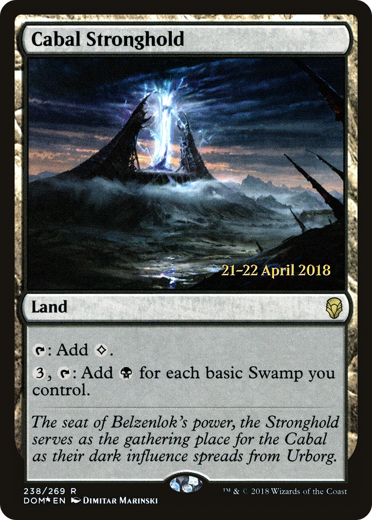 Cabal Stronghold (PRE-238S) - Dominaria Promos Foil