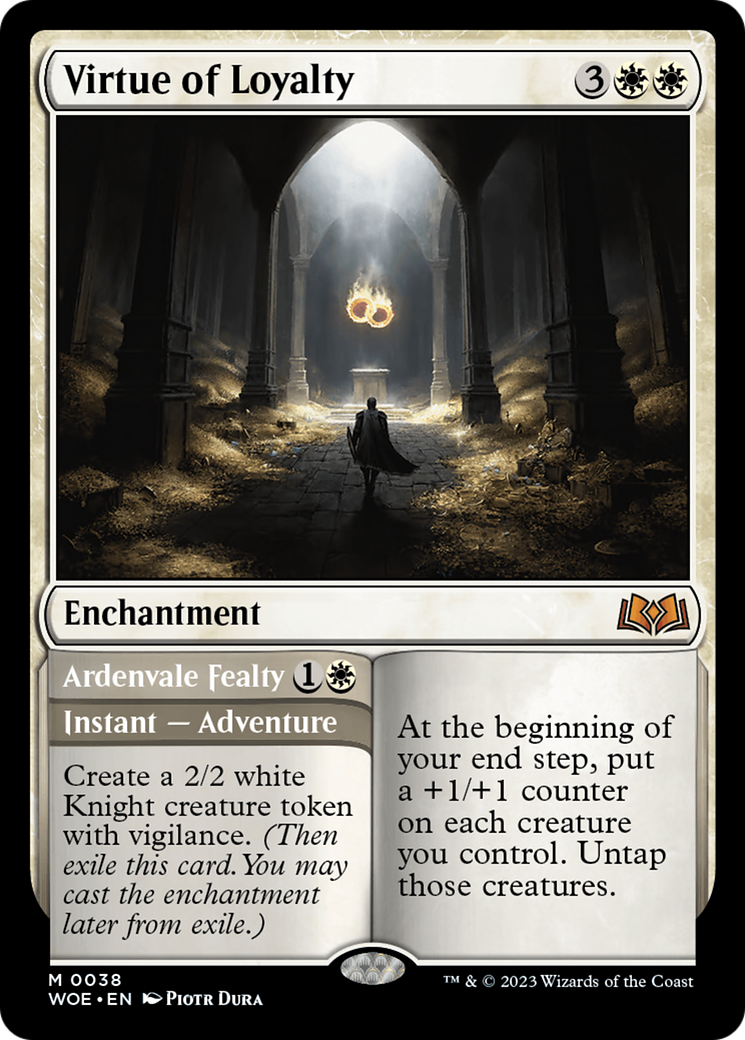 Virtue of Loyalty // Ardenvale Fealty (WOE-038) - Wilds of Eldraine Foil