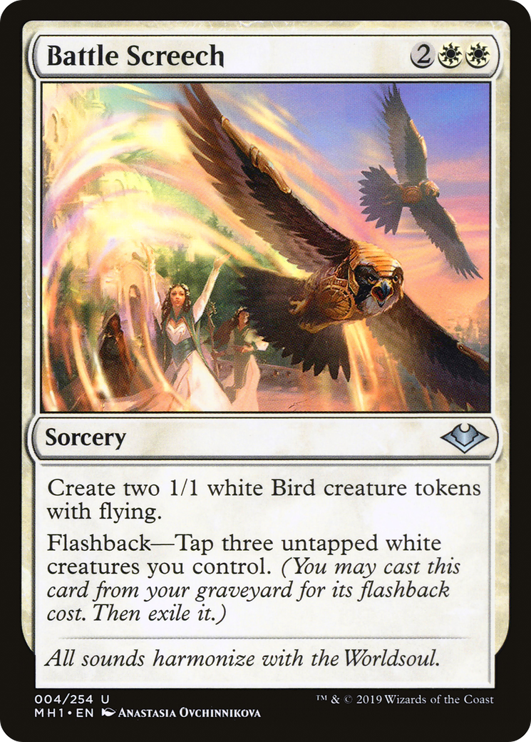 Battle Screech (MH1-004) - Modern Horizons Foil