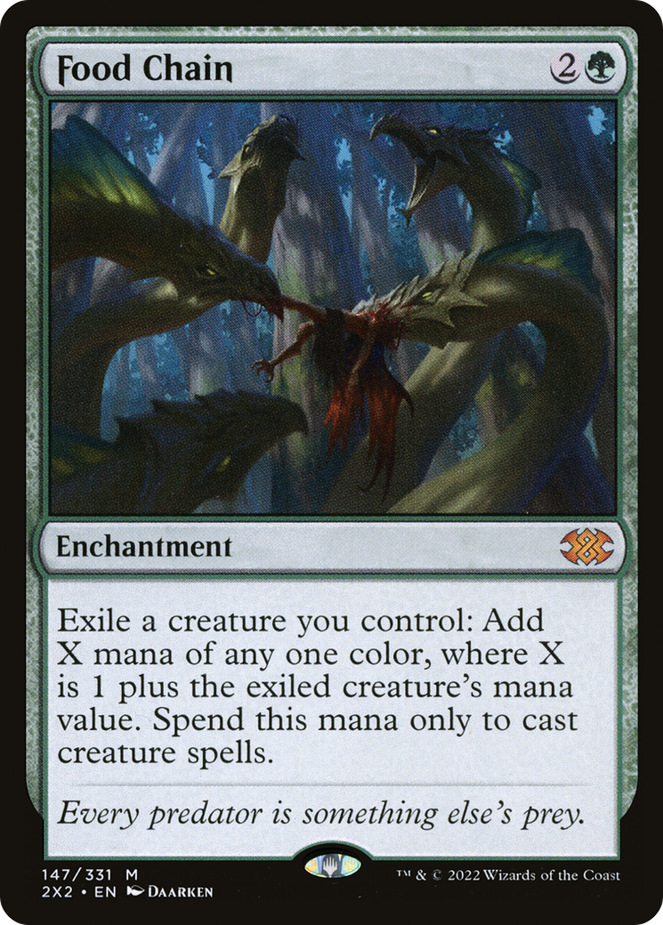 Food Chain (2X2-147) - Double Masters 2022 Foil