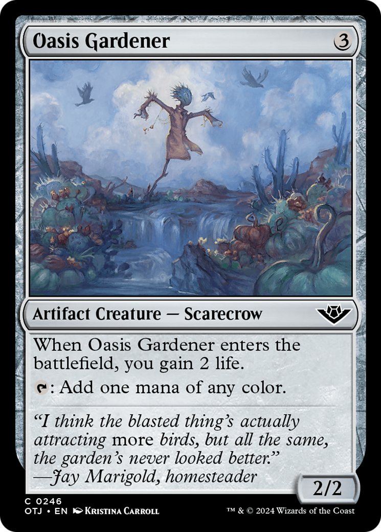 Oasis Gardener (OTJ-246) - Outlaws of Thunder Junction Foil