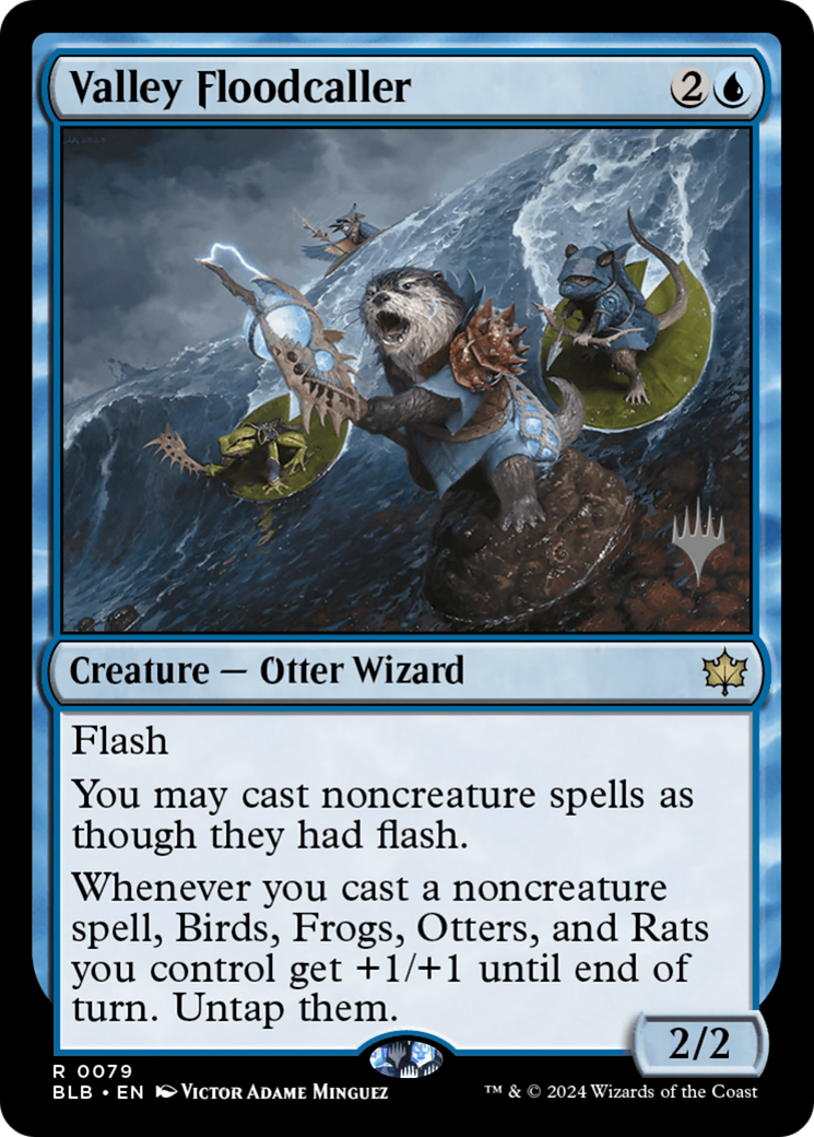 Valley Floodcaller (PPBLB-079) - Bloomburrow Promos Foil