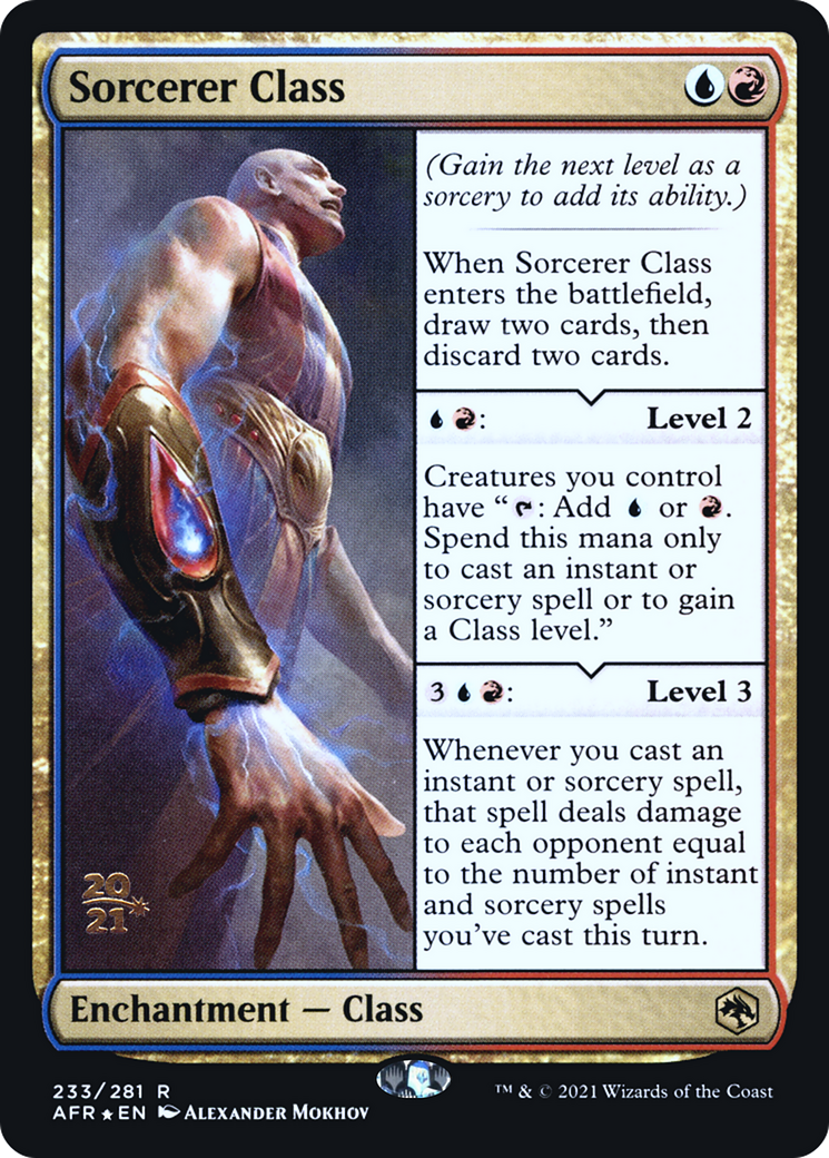 Sorcerer Class (PRE-233S) - Adventures in the Forgotten Realms Promos Foil