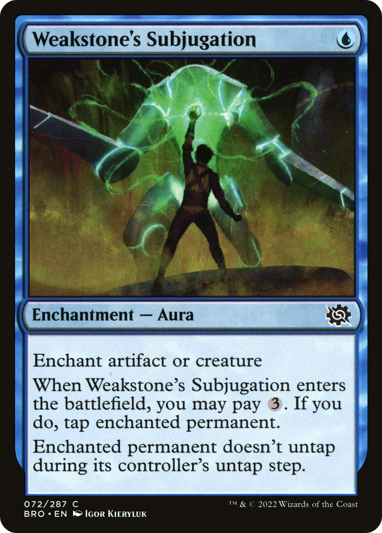 Weakstone's Subjugation (BRO-072) - The Brothers' War Foil