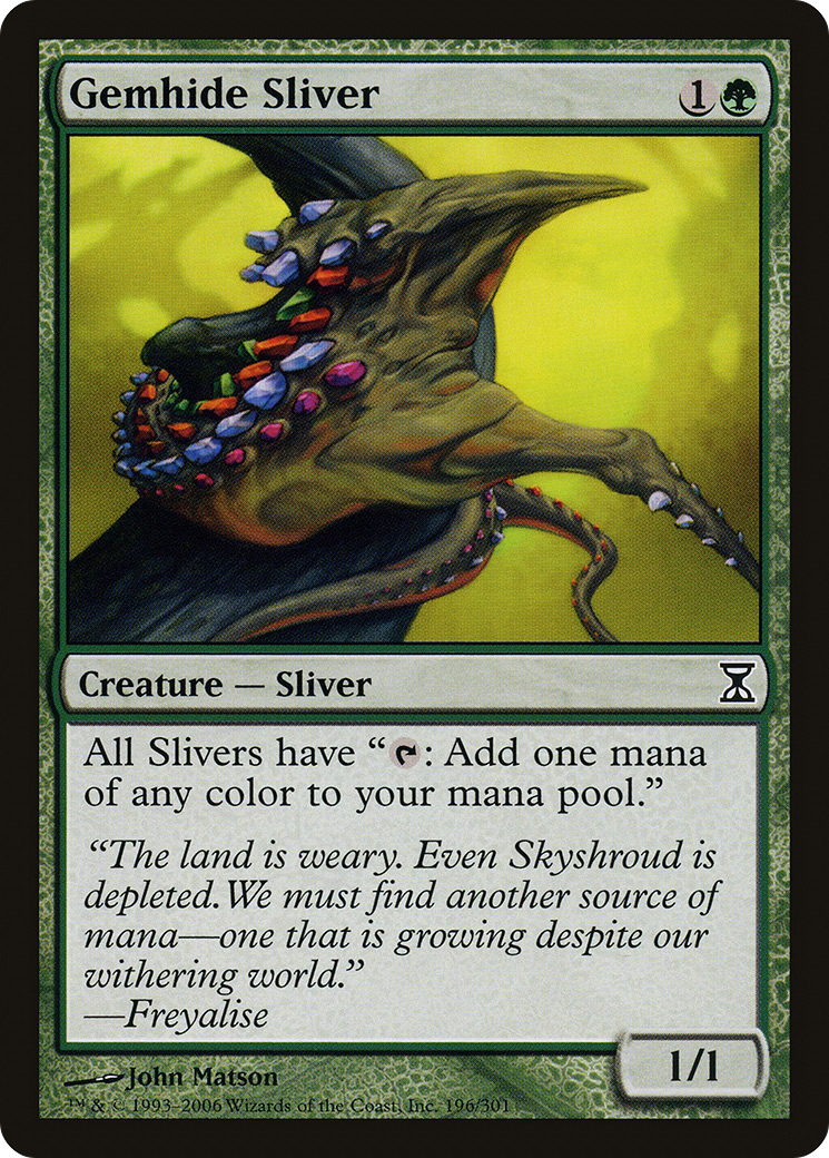 Gemhide Sliver (TSP-196) - Time Spiral Foil