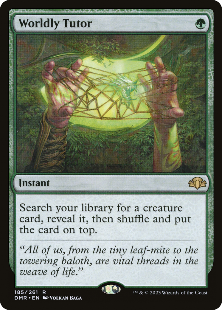 Worldly Tutor (DMR-185) - Dominaria Remastered
