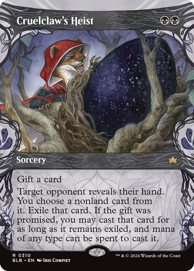 Cruelclaw's Heist (BLB-310) - Bloomburrow: (Showcase) (Borderless) Foil