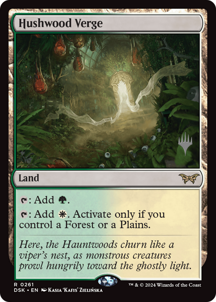 Hushwood Verge (PPDSK-261) - Duskmourn: House of Horror Promos Foil