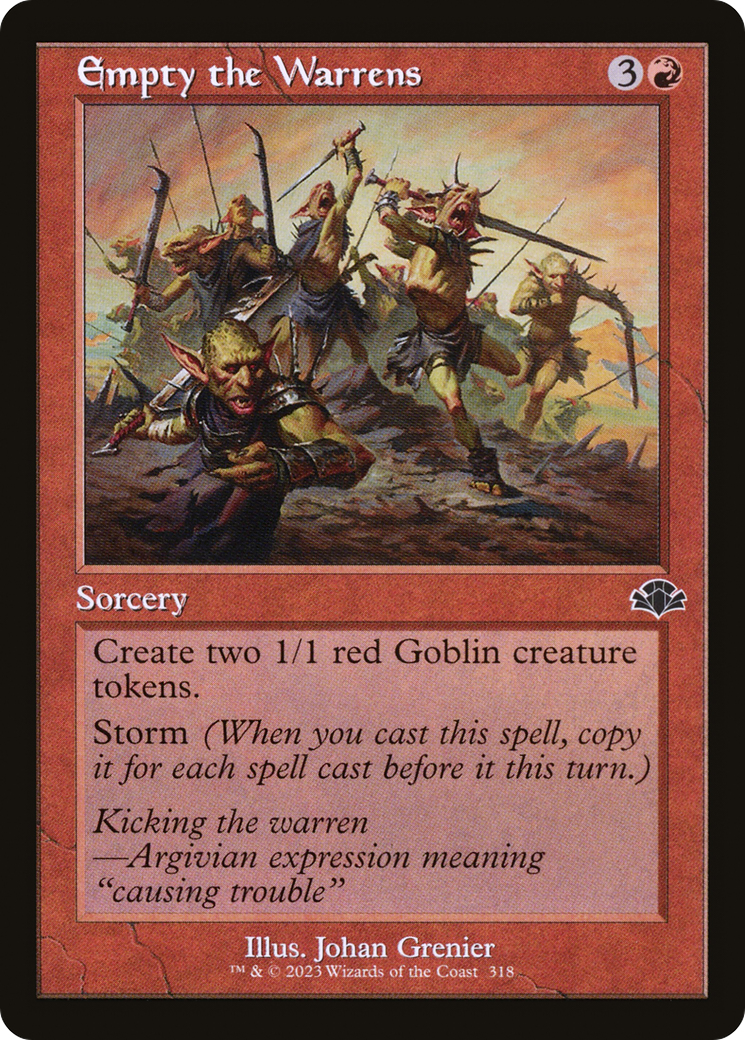 Empty the Warrens (Retro Frame) (DMR-318) - Dominaria Remastered Foil