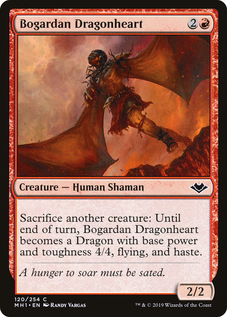 Bogardan Dragonheart (MH1-120) - Modern Horizons Foil