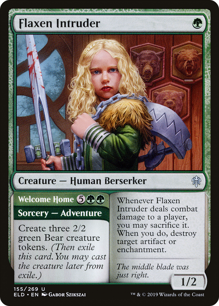 Flaxen Intruder // Welcome Home (ELD-155) - Throne of Eldraine
