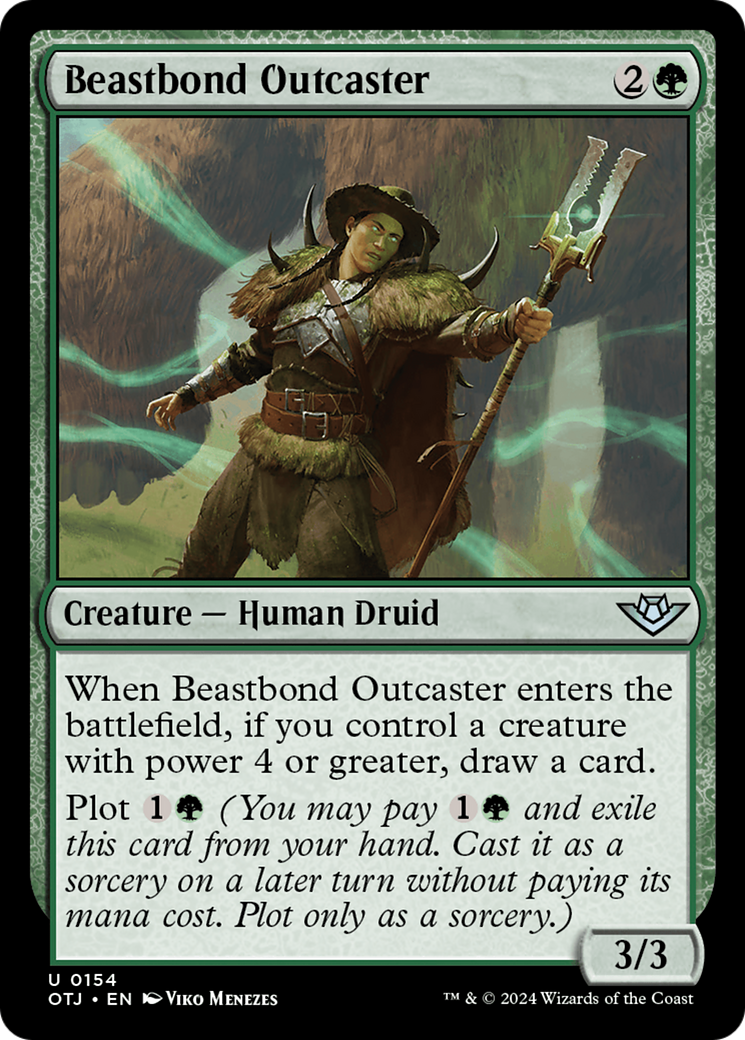 Beastbond Outcaster (OTJ-154) - Outlaws of Thunder Junction Foil