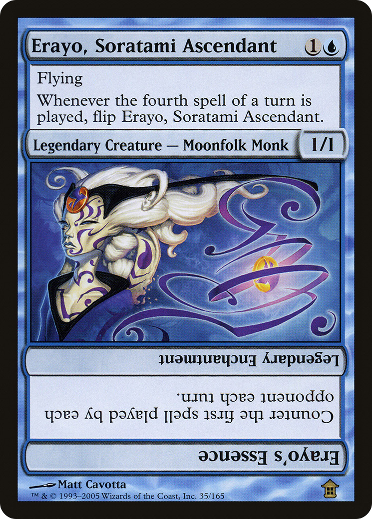 Erayo, Soratami Ascendant // Erayo's Essence (SOK-035) - Saviors of Kamigawa Foil